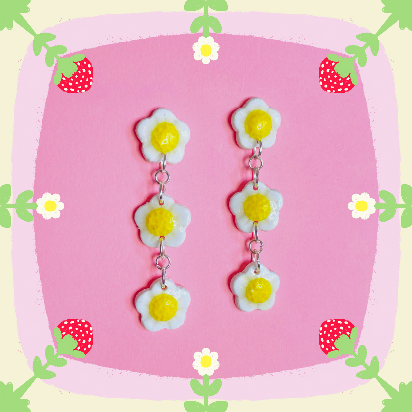 Daisy Chain Handmade Earrings